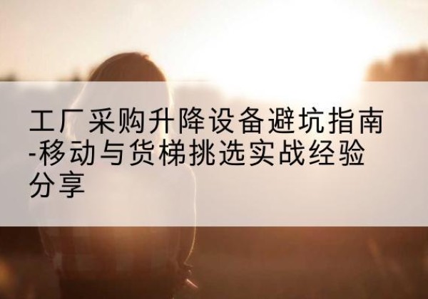 调兵山移动式升降机怎么选-工厂采购升降设备避坑指南-移动与货梯挑选实战经验分享